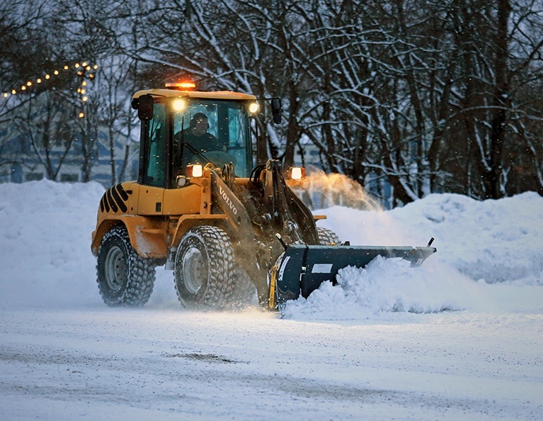 Commercial Snow &amp; Ice Removal by Lawrence Landscape Group